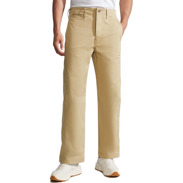 (Women) CALVIN KLEIN  Khaki Loose Fit Straight Zip Casual Pants. 40807ST 圖 4