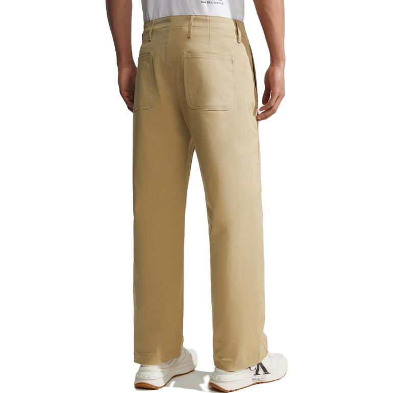 (Women) CALVIN KLEIN  Khaki Loose Fit Straight Zip Casual Pants. 40807ST 圖 5