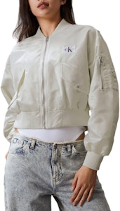 (W) カルバンクライン レターマン ショートベースボールカラー カジュアルジャケット J223720 Order (W) カルバンクライン レターマン ショートベースボールカラー カジュアルジャケット J223720