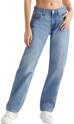 (Women) CALVIN KLEIN Light Blue Low-Rise Straight Jeans J223726-1AA Buy (Women) CALVIN KLEIN Light Blue Low-Rise Straight Jeans J223726-1AA