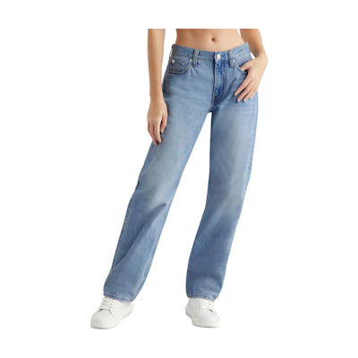 (Women) CALVIN KLEIN Light Blue Low-Rise Straight Jeans J223726-1AA