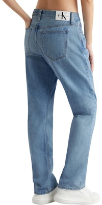 (Women) CALVIN KLEIN Light Blue Low-Rise Straight Jeans J223726-1AA Shop (Women) CALVIN KLEIN Light Blue Low-Rise Straight Jeans J223726-1AA