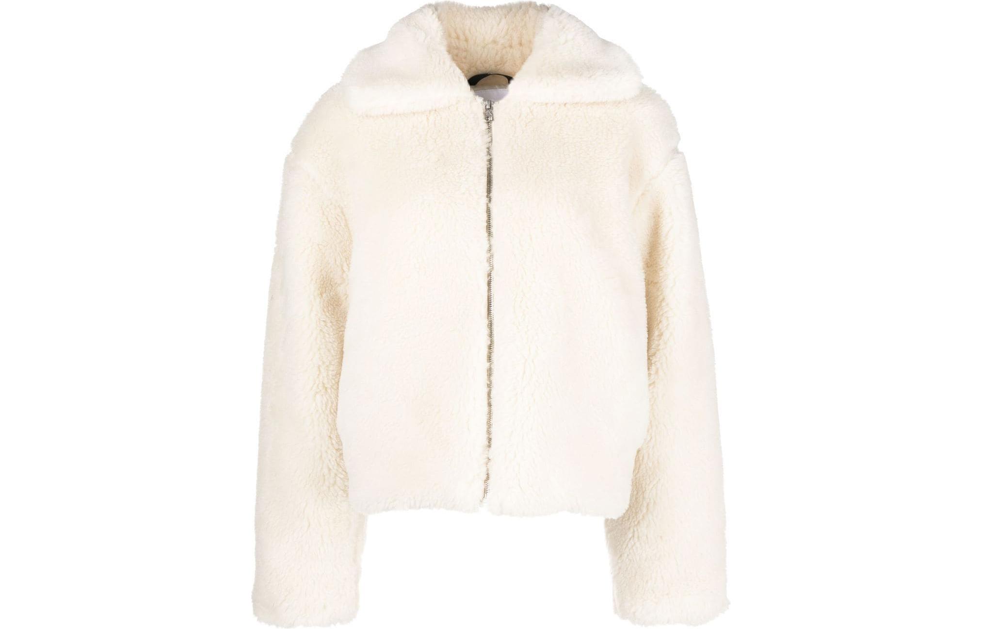 Order (W) CALVIN KLEIN Chaqueta Cremallera Logo Estampado Color Blanco Roto. J20J219842-ACF