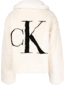 (W) CALVIN KLEIN Chaqueta Cremallera Logo Estampado Color Blanco Roto. J20J219842-ACF Lookbook (W) CALVIN KLEIN Chaqueta Cremallera Logo Estampado Color Blanco Roto. J20J219842-ACF