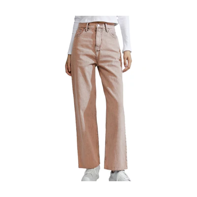 (Women) Calvin Klein Loose High-Waist Jeans Warm Sandy Yellow. J223196-1A4