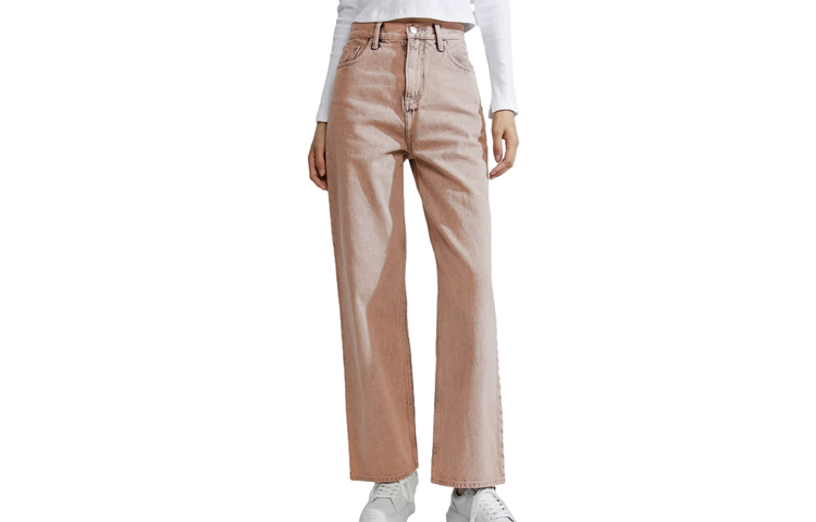 Order (W) Calvin Klein 寬鬆高腰牛仔褲 溫暖沙黃色 J223196-1A4