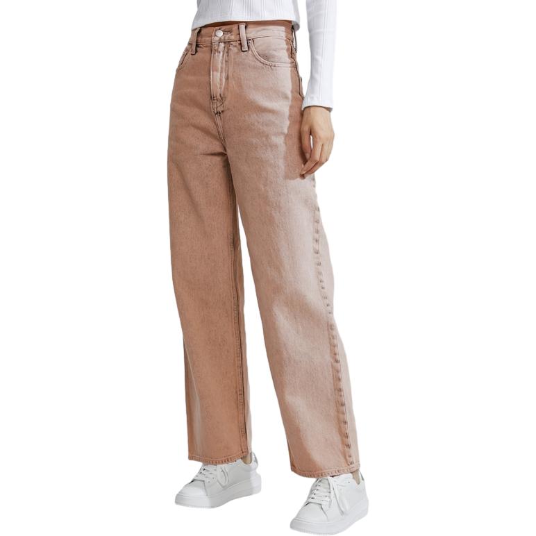 Lookbook (W) Calvin Klein 寬鬆高腰牛仔褲 溫暖沙黃色 J223196-1A4