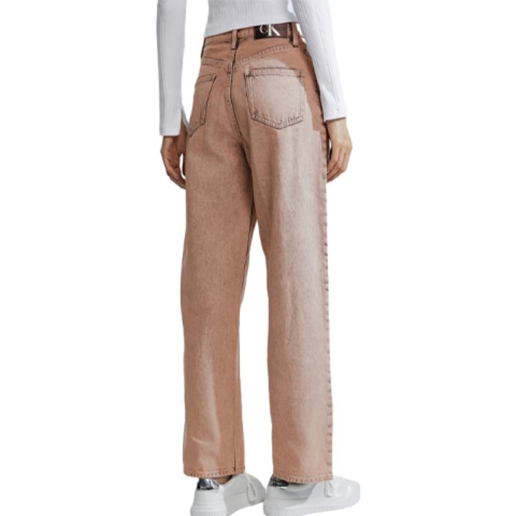 Shop (W) Calvin Klein 寬鬆高腰牛仔褲 溫暖沙黃色 J223196-1A4