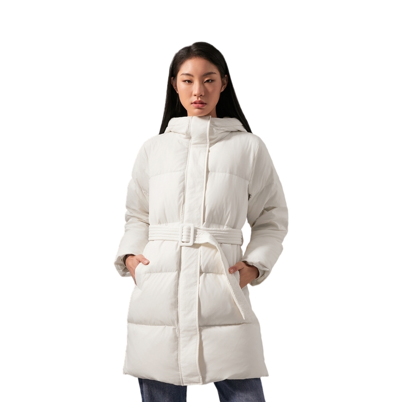 Shop (W) Calvin Klein 中長款連帽刺繡羽絨外套 J224692