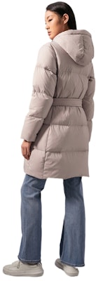 (Women) Calvin Klein Mid-Length Hooded Embroidered Down Jacket J224692 1