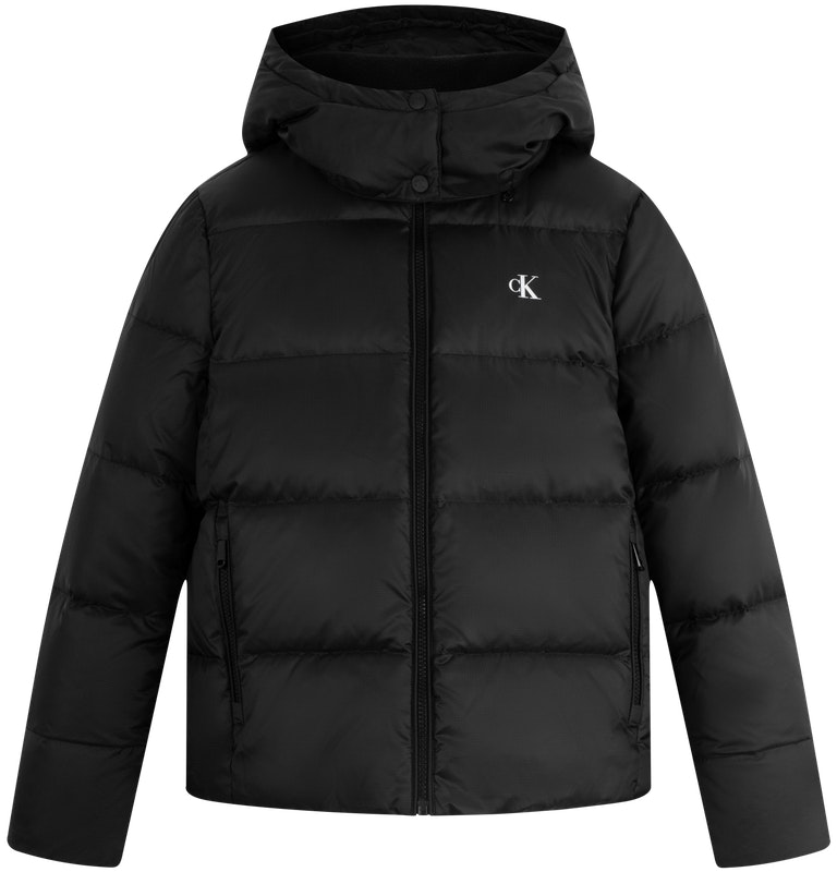 women-calvin-klein-outdoor-casual-printed-hooded-down-jacket-j224786