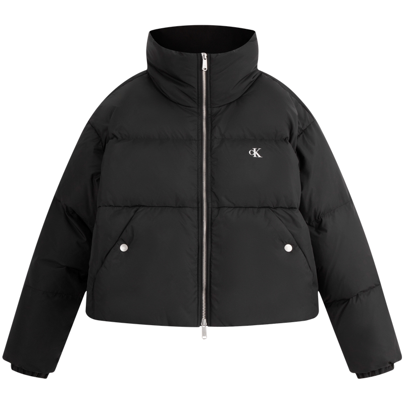 Order (W) Calvin Klein 印花短版羽絨外套休閒鴨絨外穿夾克 J224789