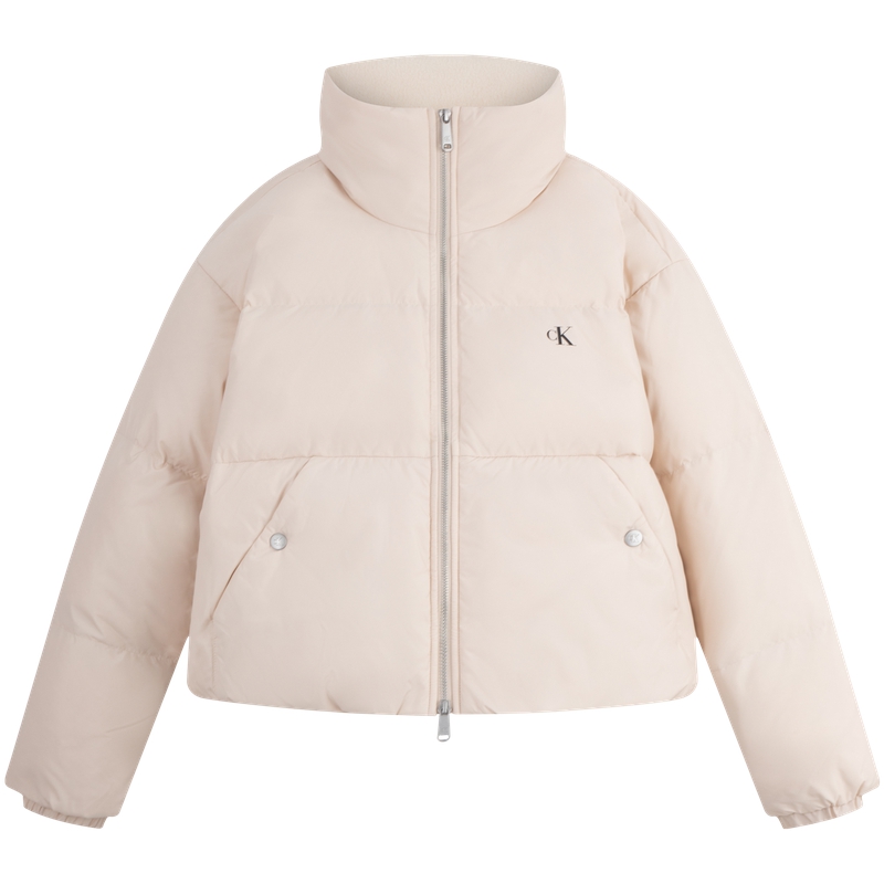 Sizing (W) Calvin Klein 印花短版羽絨外套休閒鴨絨外穿夾克 J224789