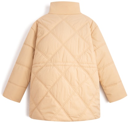 (Women) Calvin Klein Quilted Lightweight Stand Collar Jacket Ivory Yellow J223843 Lookbook (Women) Calvin Klein Quilted Lightweight Stand Collar Jacket Ivory Yellow J223843