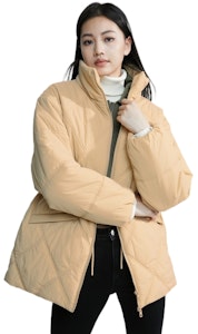 (W) Calvin Klein 輕量絎縫立領夾克 象牙黃 J223843 Shop (W) Calvin Klein 輕量絎縫立領夾克 象牙黃 J223843