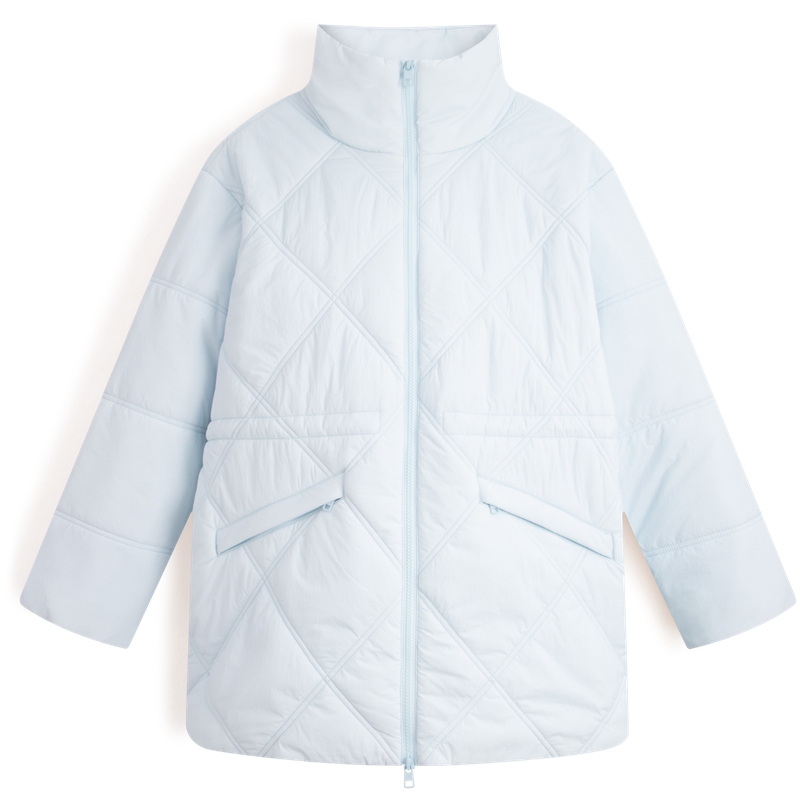 Cheap (W) 캘빈클라인 퀼팅 가벼운 스탠드 칼라 자켓 아이보리 옐로우 J223843