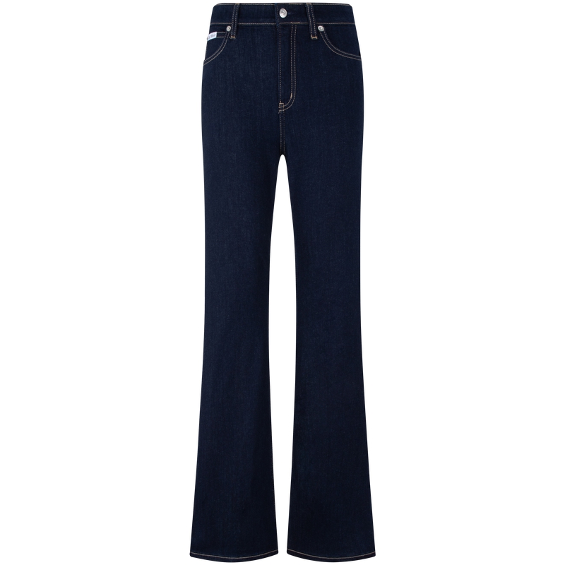 (Women) Calvin Klein  Retro Flare Jeans Deep Blue Casual Denim. J224476 圖 2