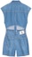Lookbook (W) Calvin Klein Retro Rompi Denim Tanpa Lengan Biru Muda. J223960