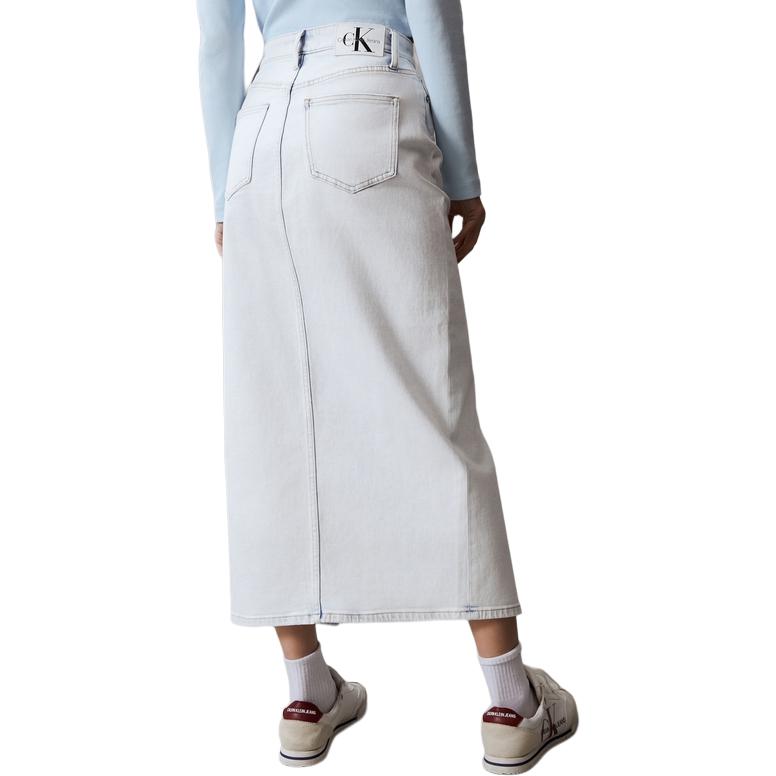 Shop (Women) Calvin Klein  Retro Split Denim Pencil Skirt Light Blue J223482-1AA