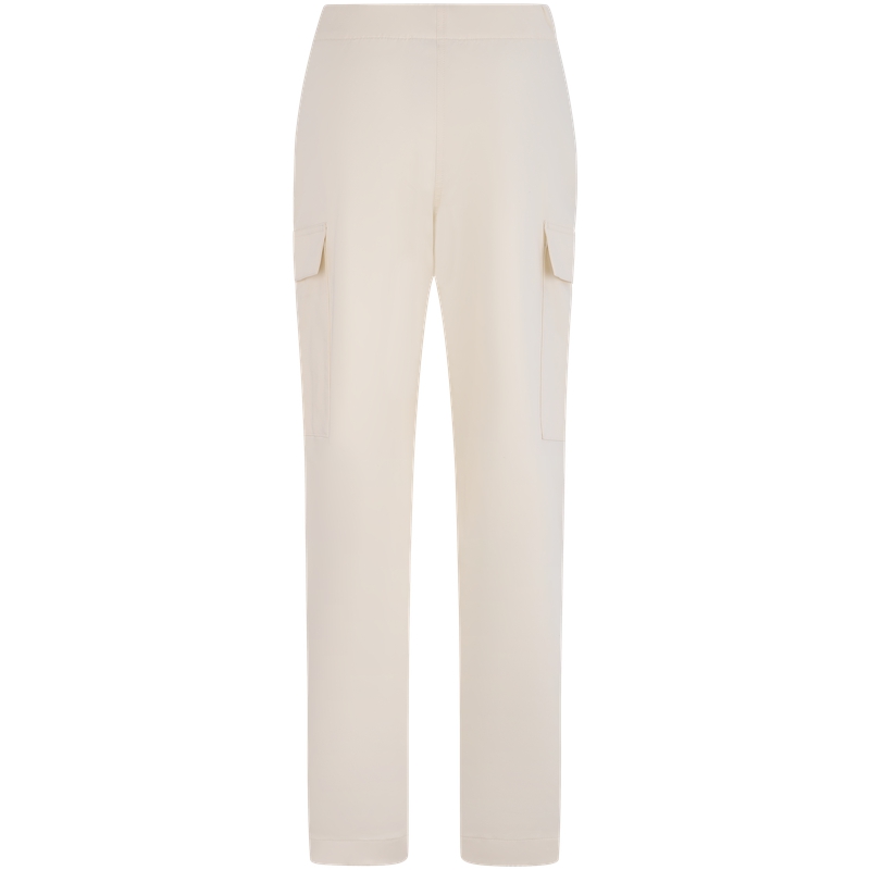 (Women) Calvin Klein  Retro Straight-Leg Casual Pants Oatmeal White. 40WK627 圖 3