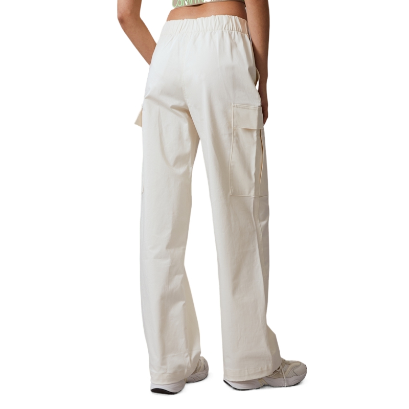 (Women) Calvin Klein  Retro Straight-Leg Casual Pants Oatmeal White. 40WK627 圖 5