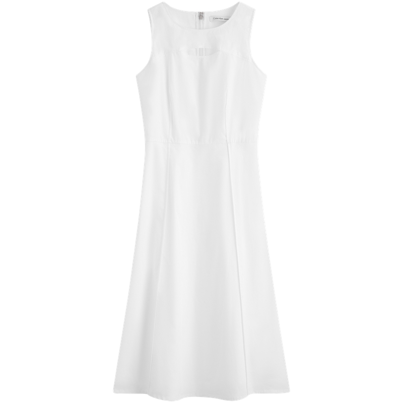 (Women) Calvin Klein  Sleeveless Vintage Print Cutout Dress J224087