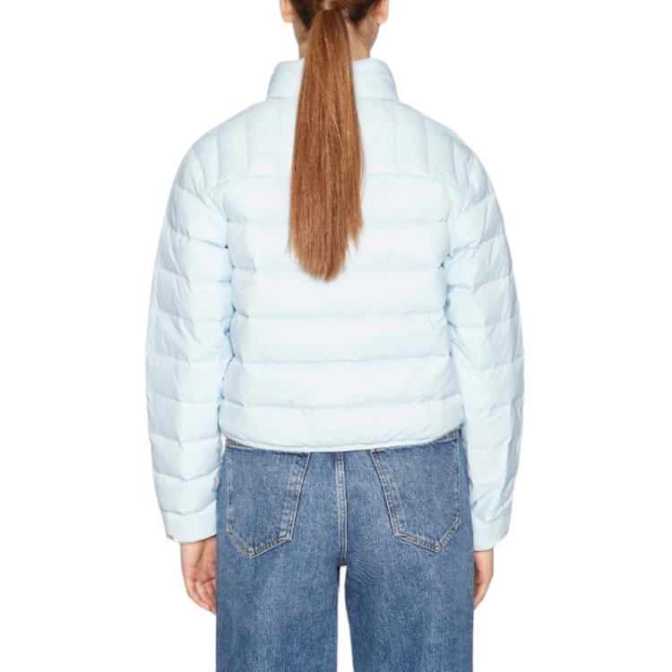 Cheap (W) カルバンクライン ソリッドライトブルーロゴプリント中綿ジャケット. J20J222585-CYR