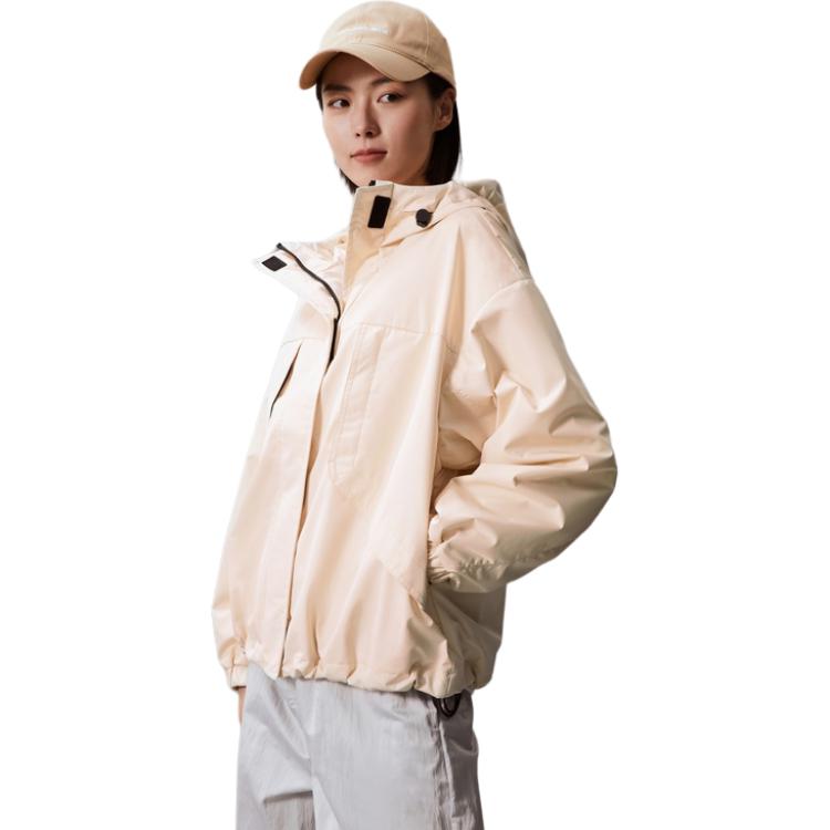 Shop (W) CALVIN KLEIN Hoodie Jaket Zip-Up Solid Warna Kuning Pucat J223844-TCY