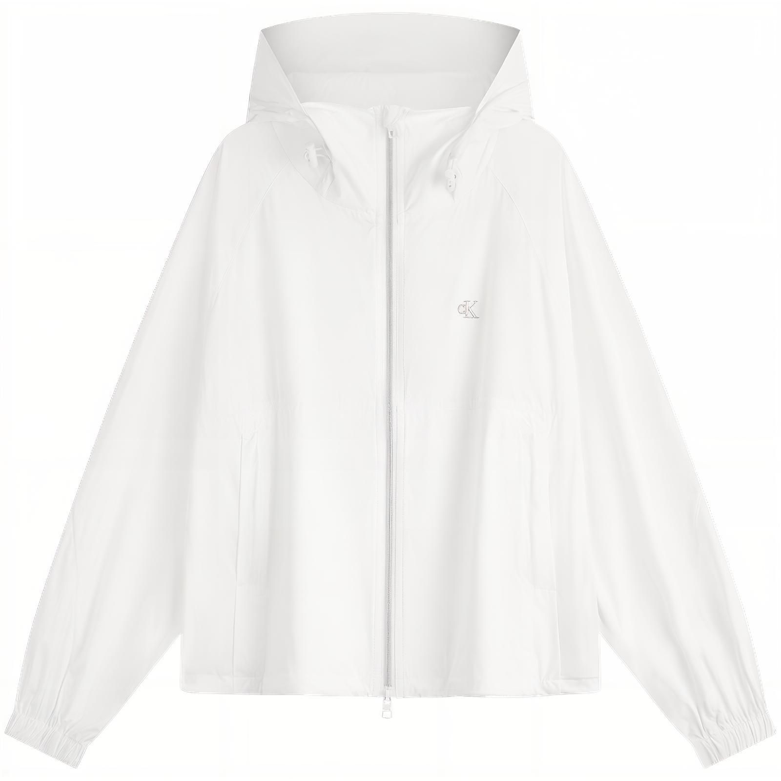 (Women) Calvin Klein  Sun-Proof Cooling Outdoor Hoodie Jacket Moonlight White J223906