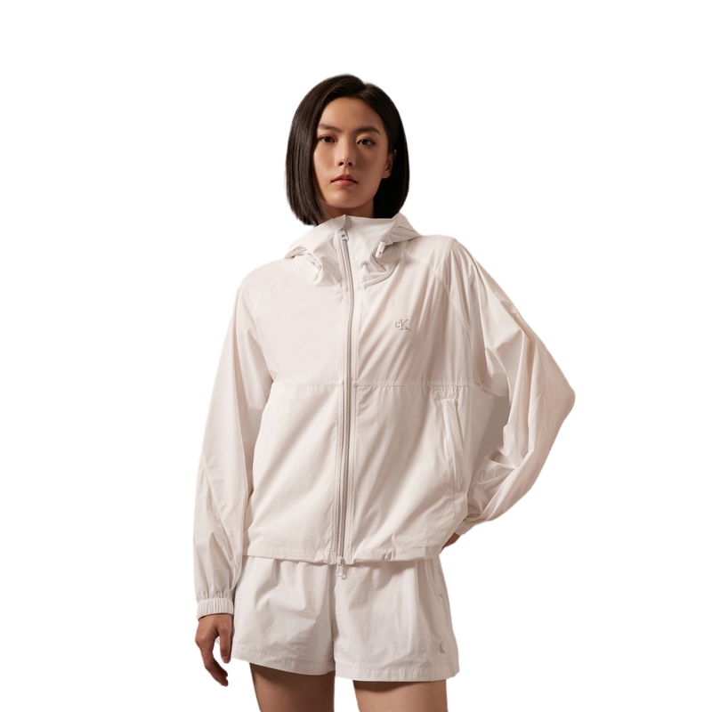 (Women) Calvin Klein  Sun-Proof Cooling Outdoor Hoodie Jacket Moonlight White J223906 圖 4