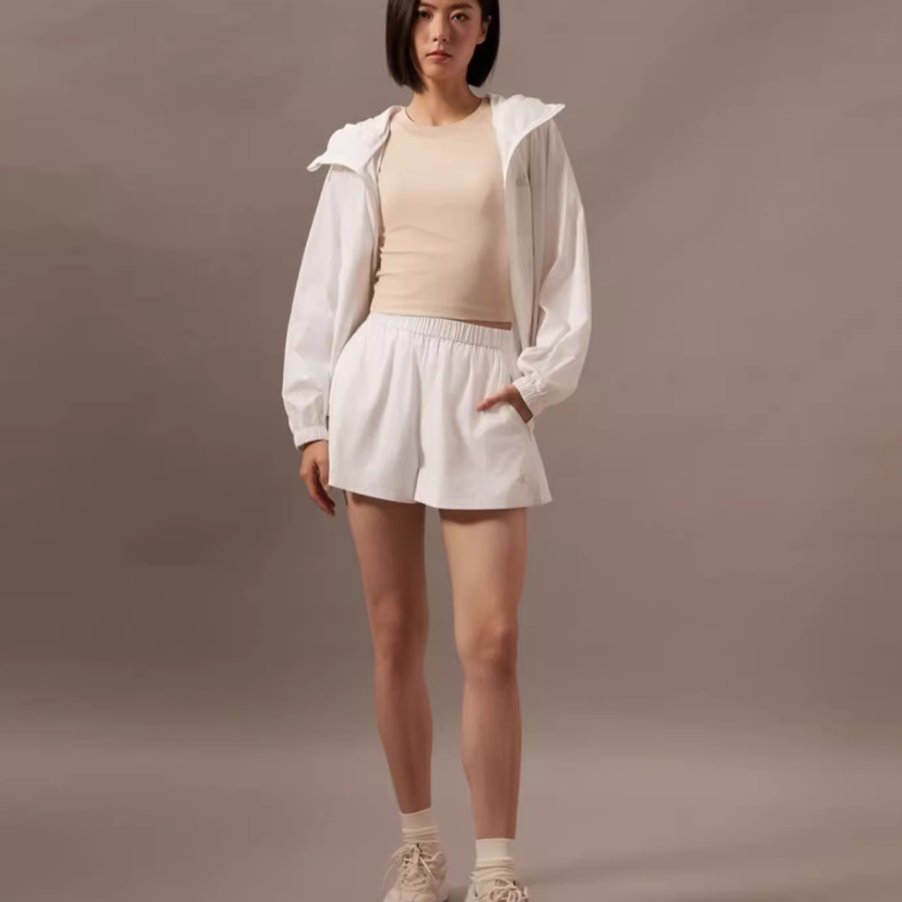 (Women) Calvin Klein  Sun-Proof Cooling Outdoor Hoodie Jacket Moonlight White J223906 圖 6