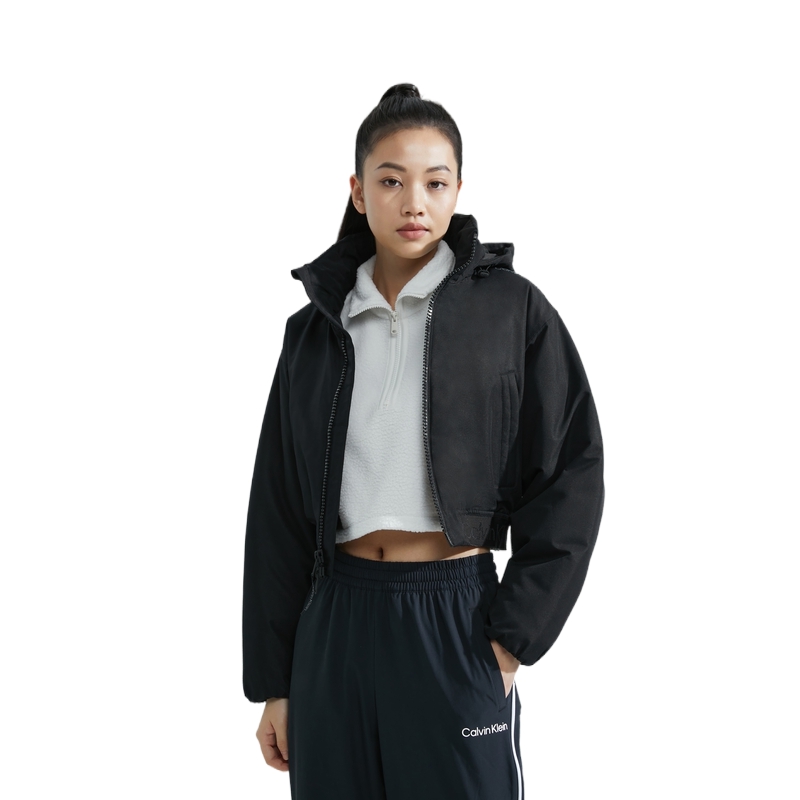 Shop (W) Chaqueta Impermeable Plegable con Capucha Calvin Klein Tech Negro Espacial. 4WF3O506001