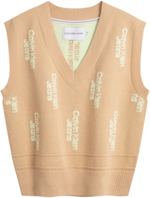 (W) CALVIN KLEIN Baju V-Neck Knit Berlapis Ivory Kuning Gaya Kasual. J222942 Buy (W) CALVIN KLEIN Baju V-Neck Knit Berlapis Ivory Kuning Gaya Kasual. J222942