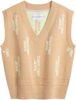 (W) CALVIN KLEIN Baju V-Neck Knit Berlapis Ivory Kuning Gaya Kasual. J222942 Order (W) CALVIN KLEIN Baju V-Neck Knit Berlapis Ivory Kuning Gaya Kasual. J222942