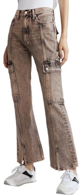 (Women) CALVIN KLEIN Vintage Brown Flared Denim Jeans with Pockets. J222398-1A4 Shop (Women) CALVIN KLEIN Vintage Brown Flared Denim Jeans with Pockets. J222398-1A4