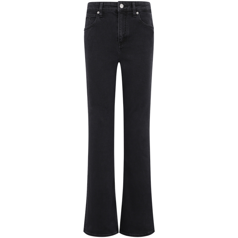 (Women) Calvin Klein  Vintage High-Waist Straight-Leg Washed Black Jeans. J223947 圖 2