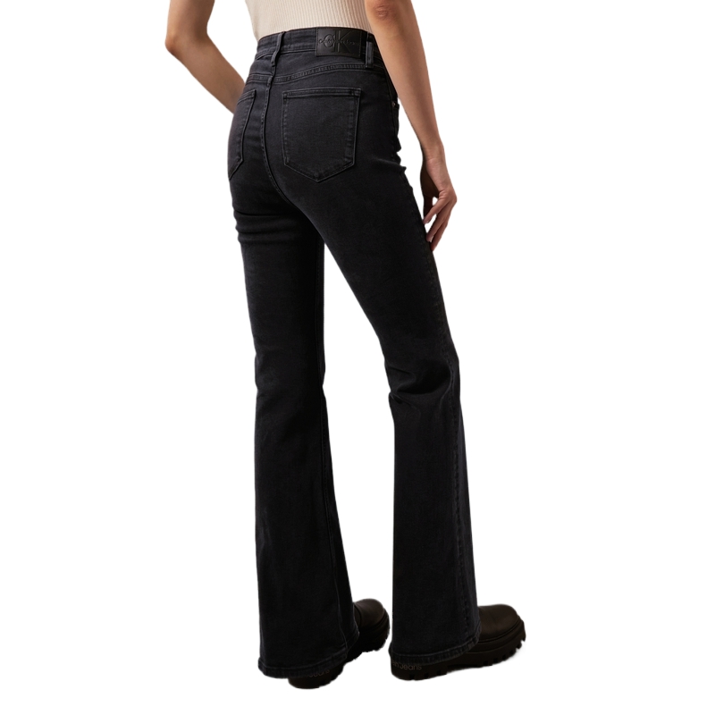 (Women) Calvin Klein  Vintage High-Waist Straight-Leg Washed Black Jeans. J223947 圖 5