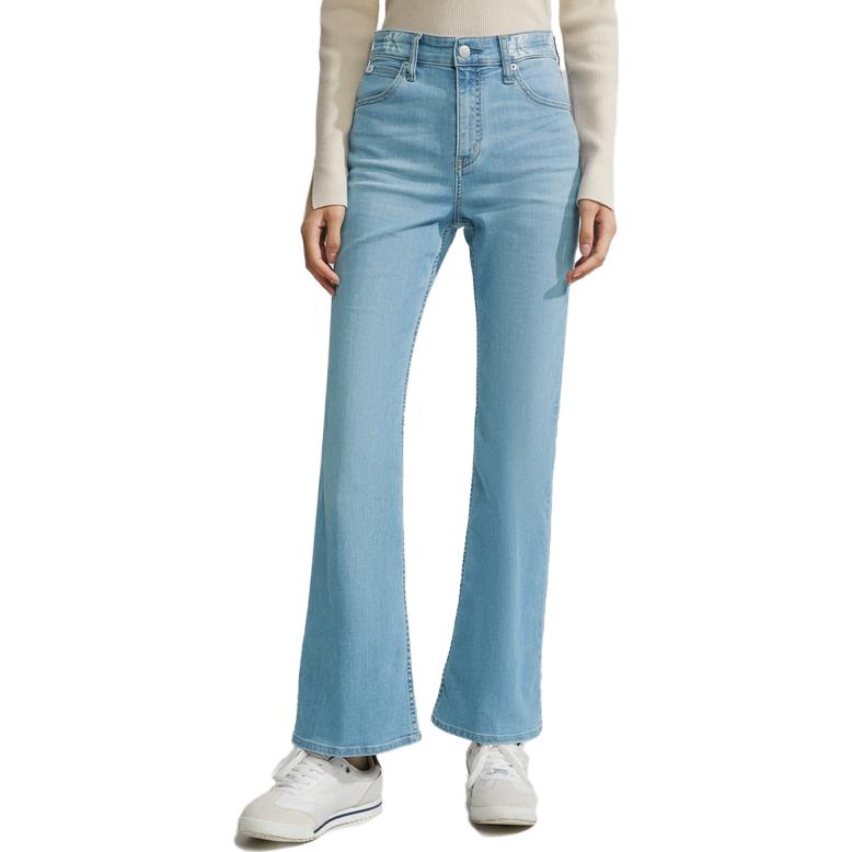 (Women) Calvin Klein  Vintage High-Waisted Flare Jeans Blue - Fall Collection J221694 圖 4
