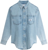 (Women) Calvin Klein Vintage Loose Fit Light Blue Denim Shirt. J223472 (Women) Calvin Klein Vintage Loose Fit Light Blue Denim Shirt. J223472