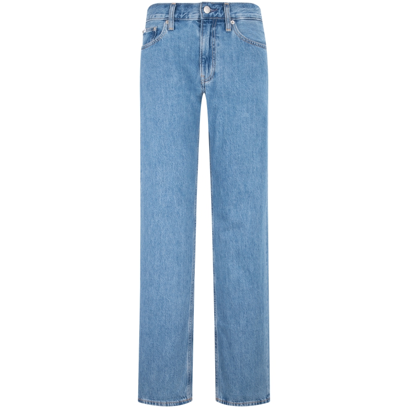 (Women) Calvin Klein  Vintage Low-Waist Straight Leg Jeans Light Blue Denim. J223698 圖 2