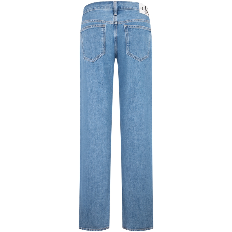 (Women) Calvin Klein  Vintage Low-Waist Straight Leg Jeans Light Blue Denim. J223698 圖 3