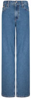 (Women) Calvin Klein Vintage Wide-Leg Denim Jeans Light Blue Casual Essentials. 40WK819 (Women) Calvin Klein Vintage Wide-Leg Denim Jeans Light Blue Casual Essentials. 40WK819