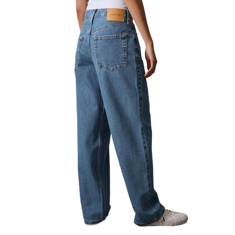 Details for (W) Calvin Klein Vintage Wide-Leg Jeans Biru Muda Kasual Esensial. 40WK819