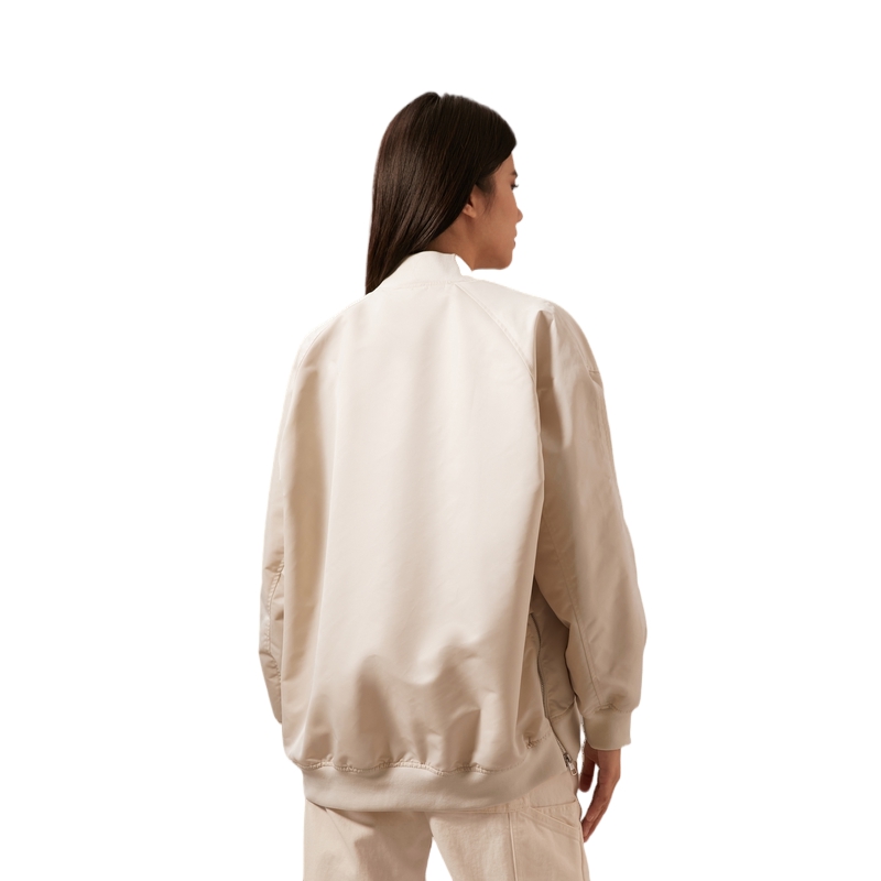 Purchase (W) Calvin Klein Jaket Baseball Waterproof dengan Resleting dan Kerah. J224361