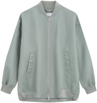 (W) Calvin Klein Jaket Baseball Waterproof dengan Resleting dan Kerah. J224361 Details for (W) Calvin Klein Jaket Baseball Waterproof dengan Resleting dan Kerah. J224361