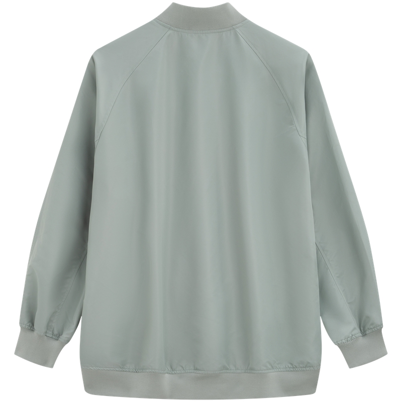 Sizing (W) Calvin Klein Jaket Baseball Waterproof dengan Resleting dan Kerah. J224361