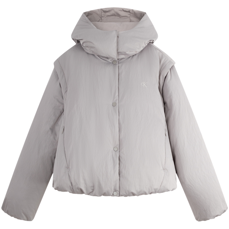 (Women) Calvin Klein  Waterproof Down Jacket with Detachable Sleeves & Hood J224595