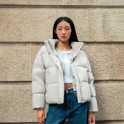 (Women) Calvin Klein Waterproof Down Jacket with Velvet Collar. J224788 8