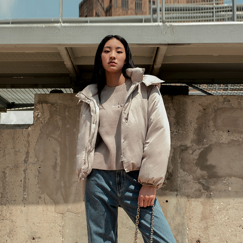 Shop (W) Calvin Klein 防水羽絨外套 可拆式袖子與帽子 J224595