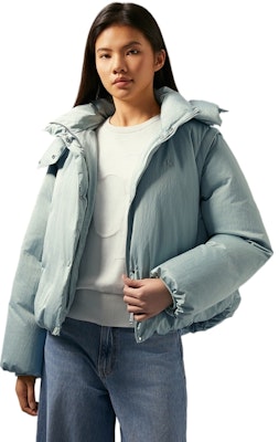 (Women) Calvin Klein Waterproof Down Jacket with Detachable Sleeves & Hood J224595 2
